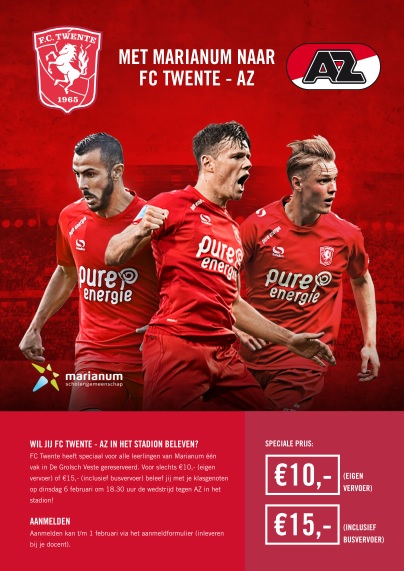 Ga mee naar FC Twente – AZ! (inmiddels VOLGEBOEKT!)